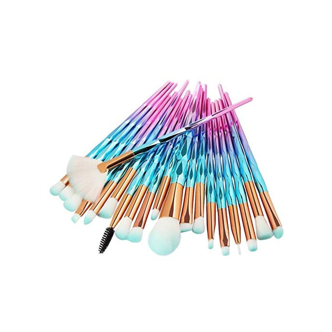 Social ZRDY MAANGE 20 Unids Mujeres Maquillaje Pinceles Set Polvo Fundación Pincel Sombra
