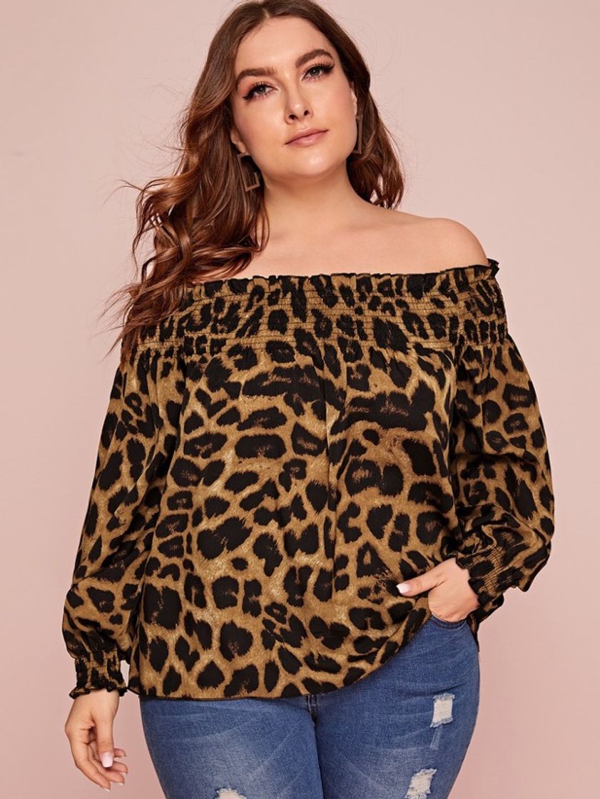 Producto Camisa con estampado de leopardo