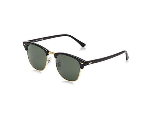 Ray-Ban Clubmaster RB3016 W0365 - Gafas de sol para hombre, Negro