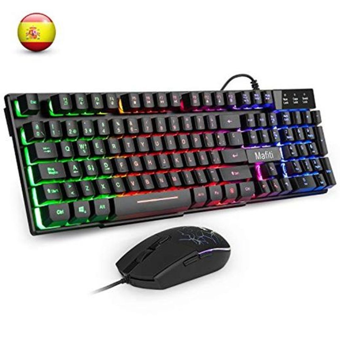 Electronic Mafiti RK101 Combo Ratón y Teclado USB 
