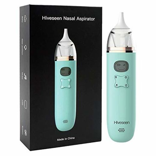 Hiveseen Aspirador Nasal Bebes Electrico con Música y Pantalla LCD