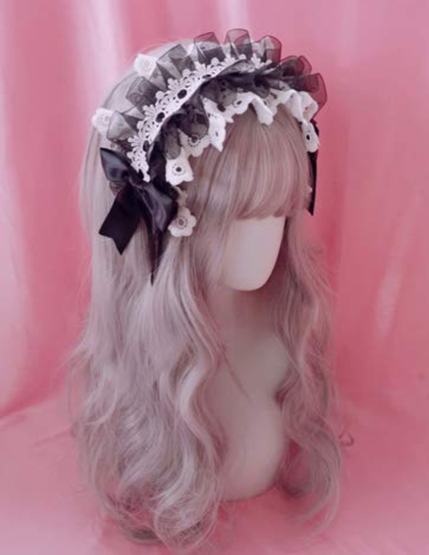 Fashion BAIPIN Banda para el pelo con lazo Malla Negro lolita Accesorios para el Cabello de Lolita gótico cosplay Lolita cinturón de pelo aro joyería