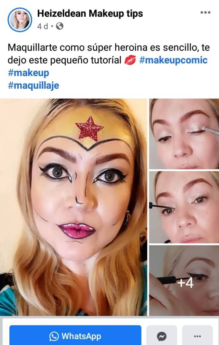 Social Makeup mujer maravilla