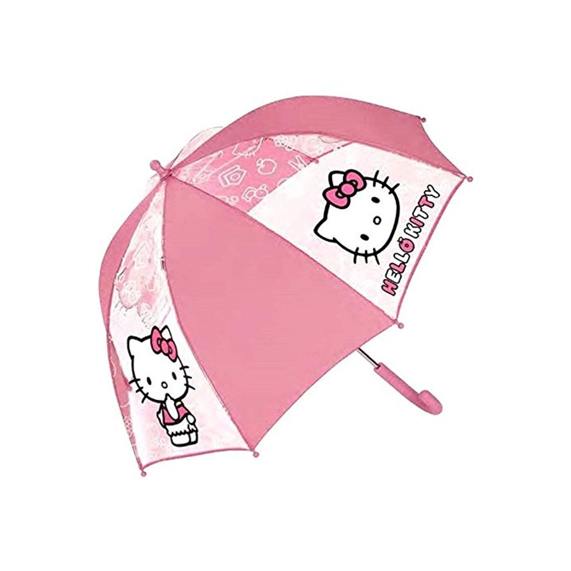 Moda Paraguas Hello Kitty rosa Burbuja