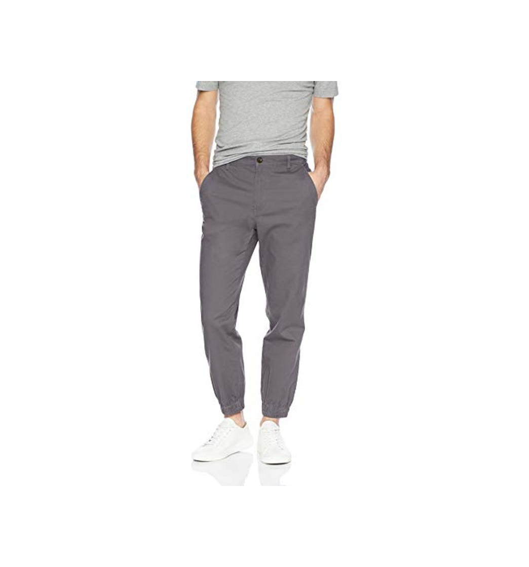 Fashion Amazon Essentials - Pantalones deportivos de corte recto para hombre, Gris oscuro,