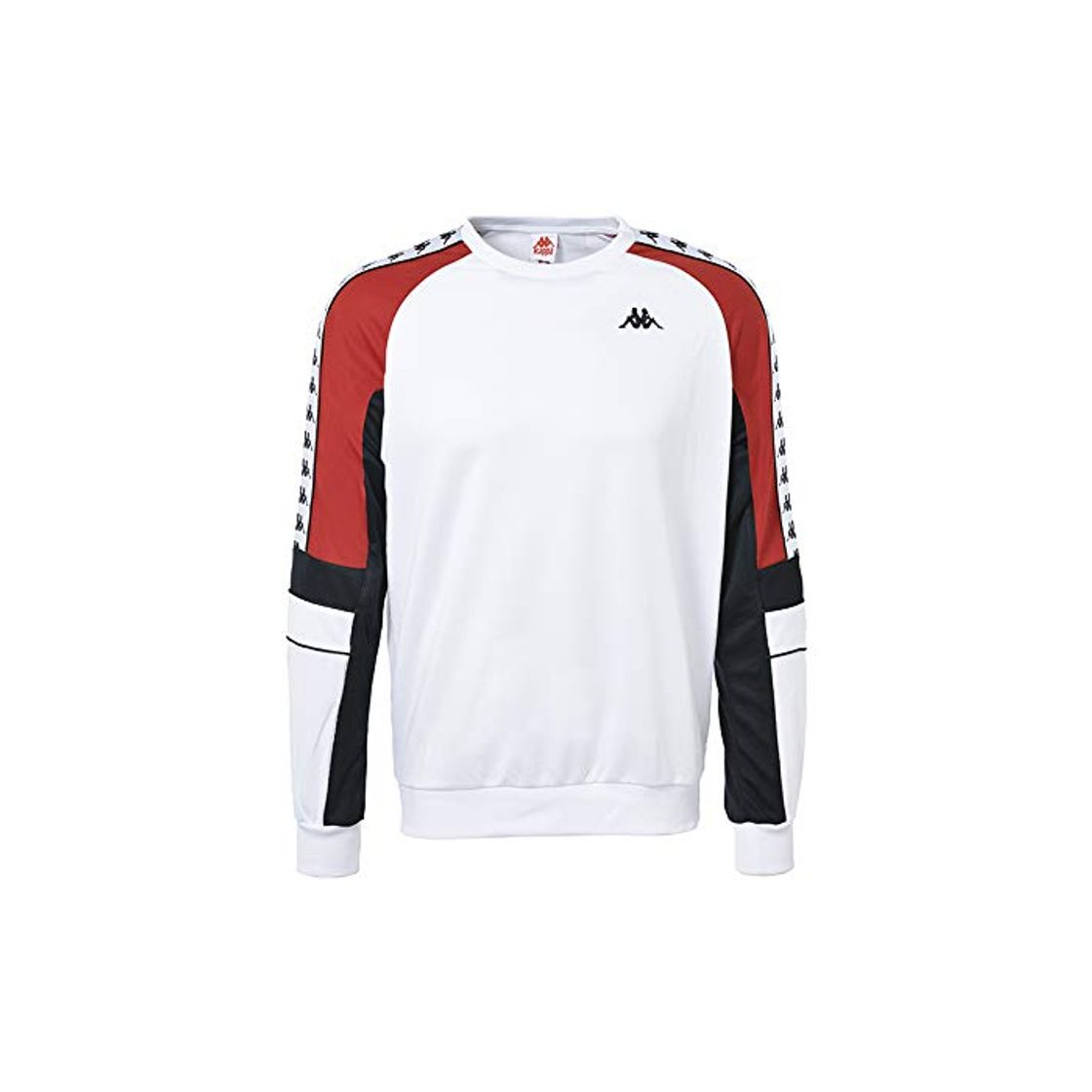 Moda Kappa Arlton Sudadera Blanca Y Roja