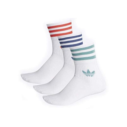adidas Cush Ank 3pp Socks, Unisex adulto, white
