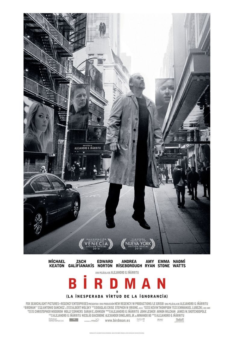 Película Birdman o (la inesperada virtud de la ignorancia)