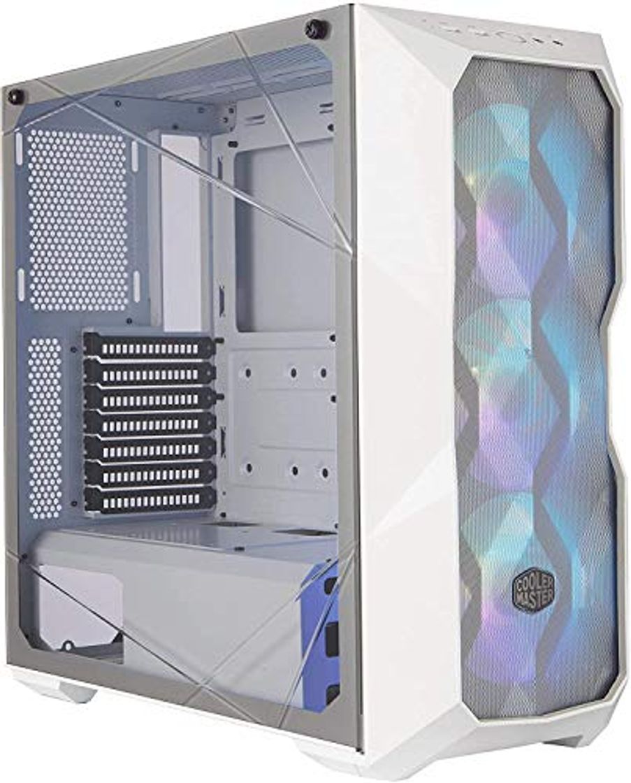 Product Cooler Master MasterBox TD500 Mesh White- Caja PC ARGB Frontal Mallado Líneas