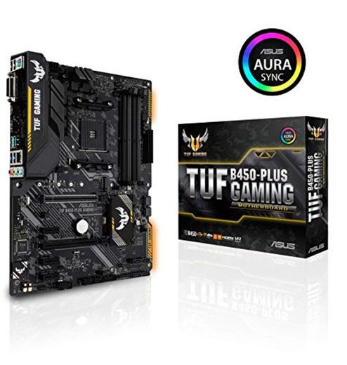Asus TUF B450-PLUS GAMING AMD AM4 B450 ATX - Placa base gaming