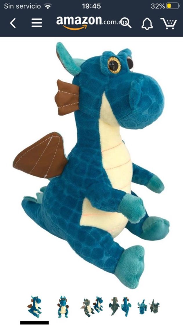 Producto Dragón Azul de Peluche súper padre 