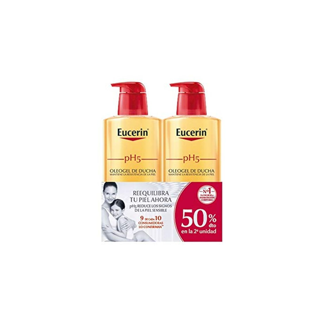 Social Eucerin Family Pack Ph5 Oleogel de Ducha 1000 ml y oleogel 400