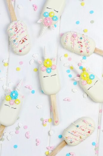 Cake pop de unicornio 🦄 