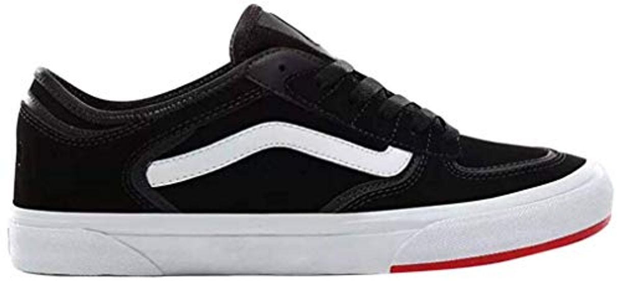 Vans Rowley Classic - Zapatillas bajas para hombre, color negro y rojo,