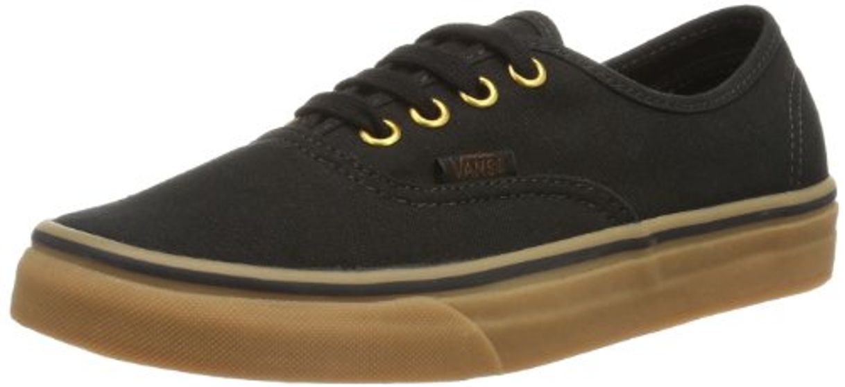 Vans U Authentic Black/rubber - Zapatillas Unisex adulto, Noir - Schwarz