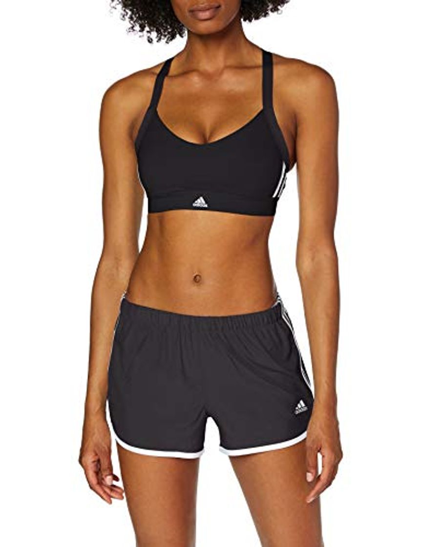 Productos adidas All Me 3-Stripes Sujetador Deportivo, Mujer, Negro