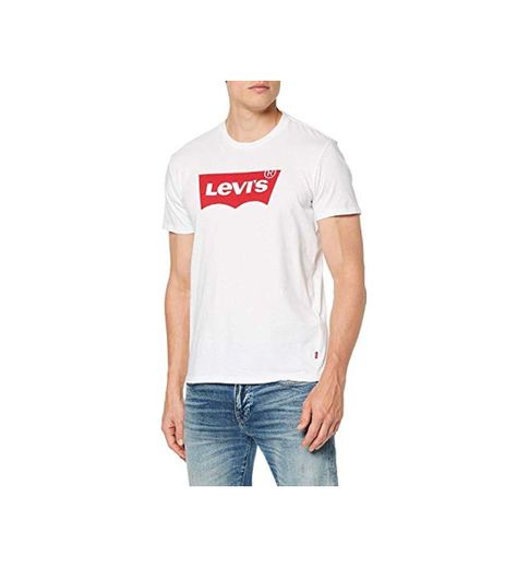 Levi's Graphic Set-In Neck, Camiseta para Hombre, Blanco
