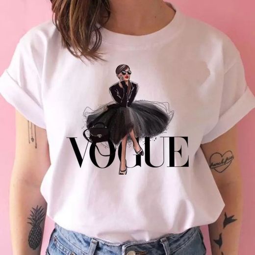 vogue princess t shirt print female grunge ulzzang tshirt