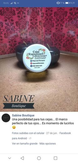 Producto para cejas 