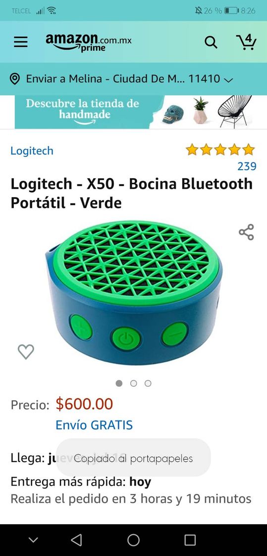 Fashion Logitech bocina bluetooth portátil 