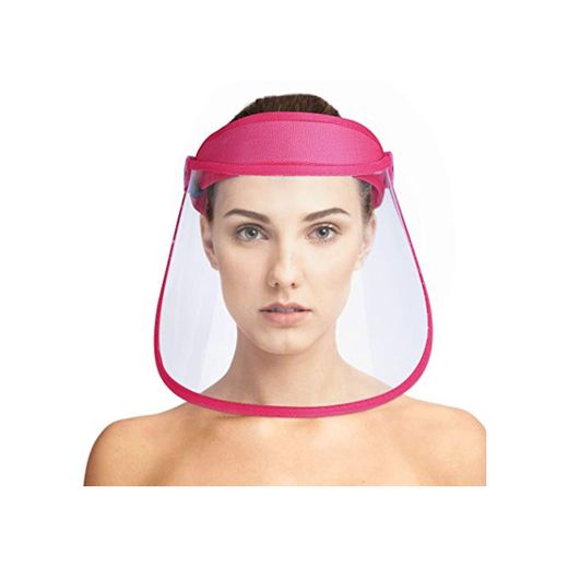 FunPa Protector Facial Protector antigotas Transparente Protector de Visera Facial Sombrero Protector Facial