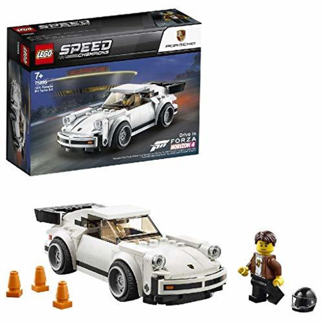 Social LEGO Speed champion - 1974 Porsche 911 turbo 3.0, Set de Contrucción