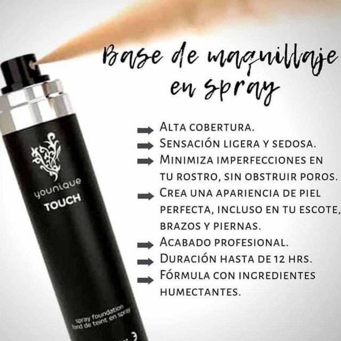 Fashion Base de maquillaje en spray