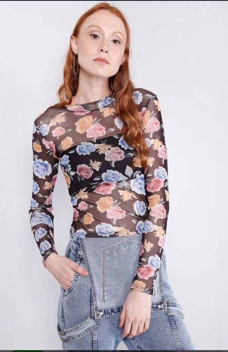 Moda Blusa floral 