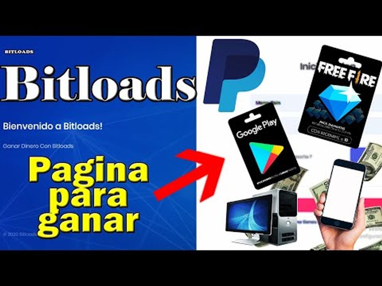 Social Bitloads pagina para ganar dinero a Paypal