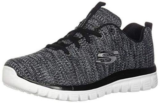 Skechers - Zapatillas Graceful-Twisted Fortune para mujer, Negro