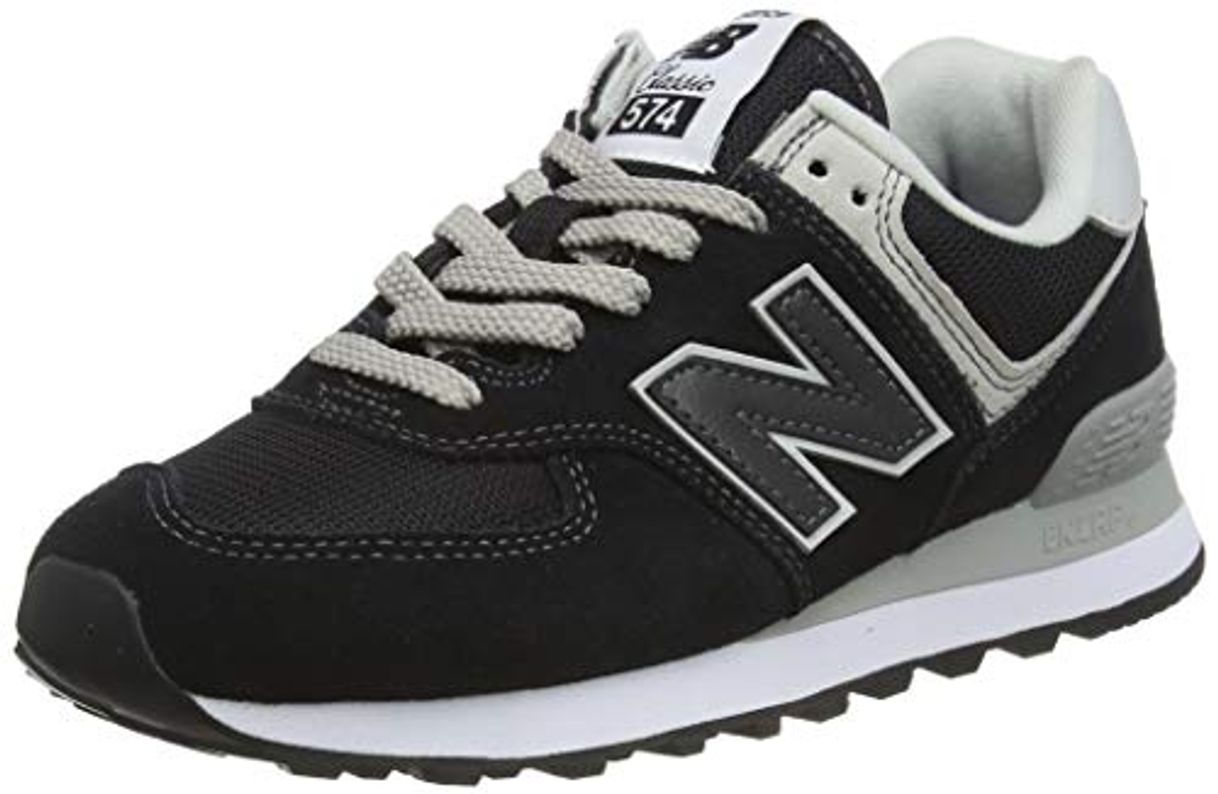 Social New Balance WL574EB, Zapatillas Mujer, Negro