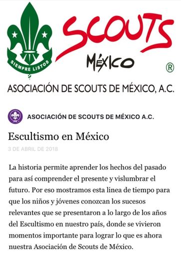 Scouts de Mexico, un movimiento en pro de la juventud. 