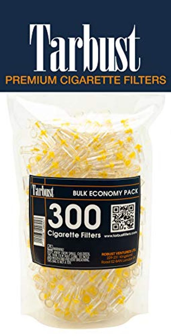 Lugar Tarbust Filtros para Cigarrillos, Filtros Desechables, Paquete Económico, 300 por Paquete