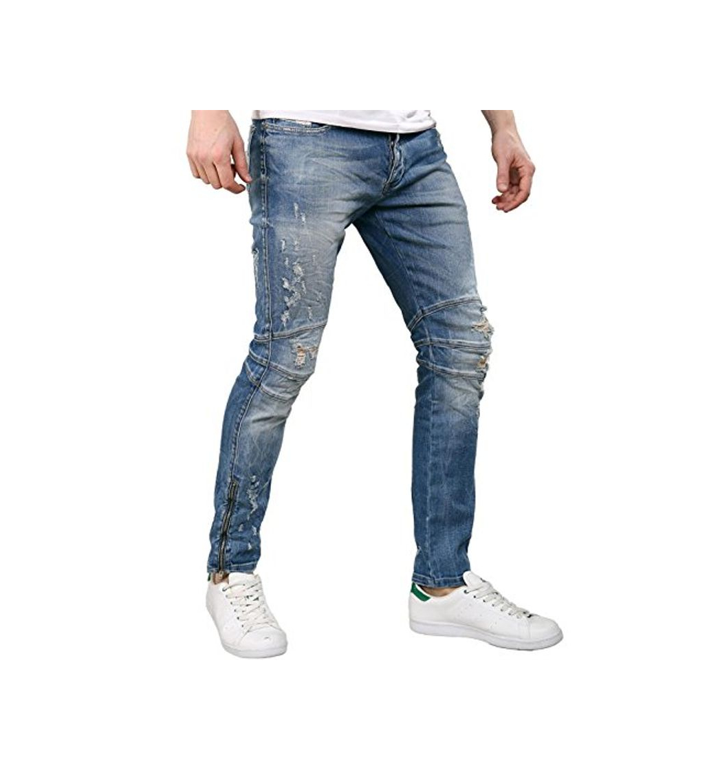 Products Redbridge Hombres Skinny Denim Jeans Rasgados Moda Vaqueros Pantalón