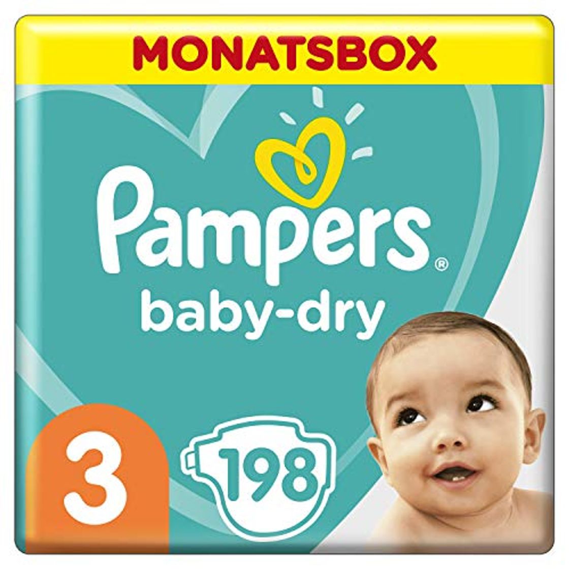 Belleza Pampers Baby Dry - Pañales para bebés, Talla 3