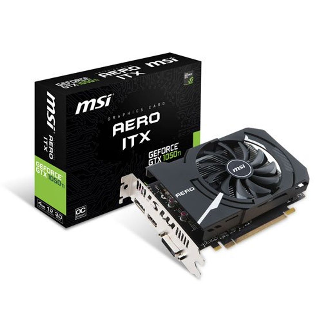 Social MSI GeForce GTX 1050 Ti AERO ITX 4G OC