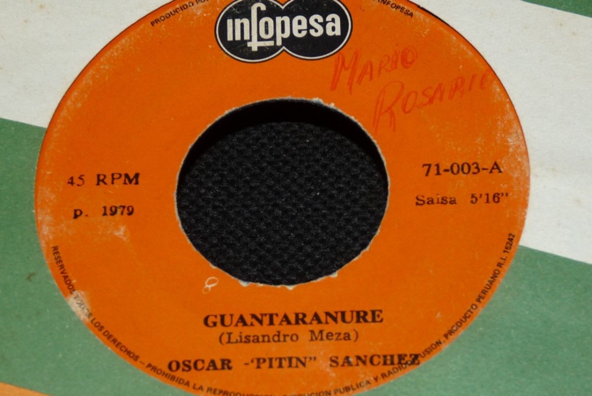 Canción Oscar "Pitin" Sanchez - Guantaranure