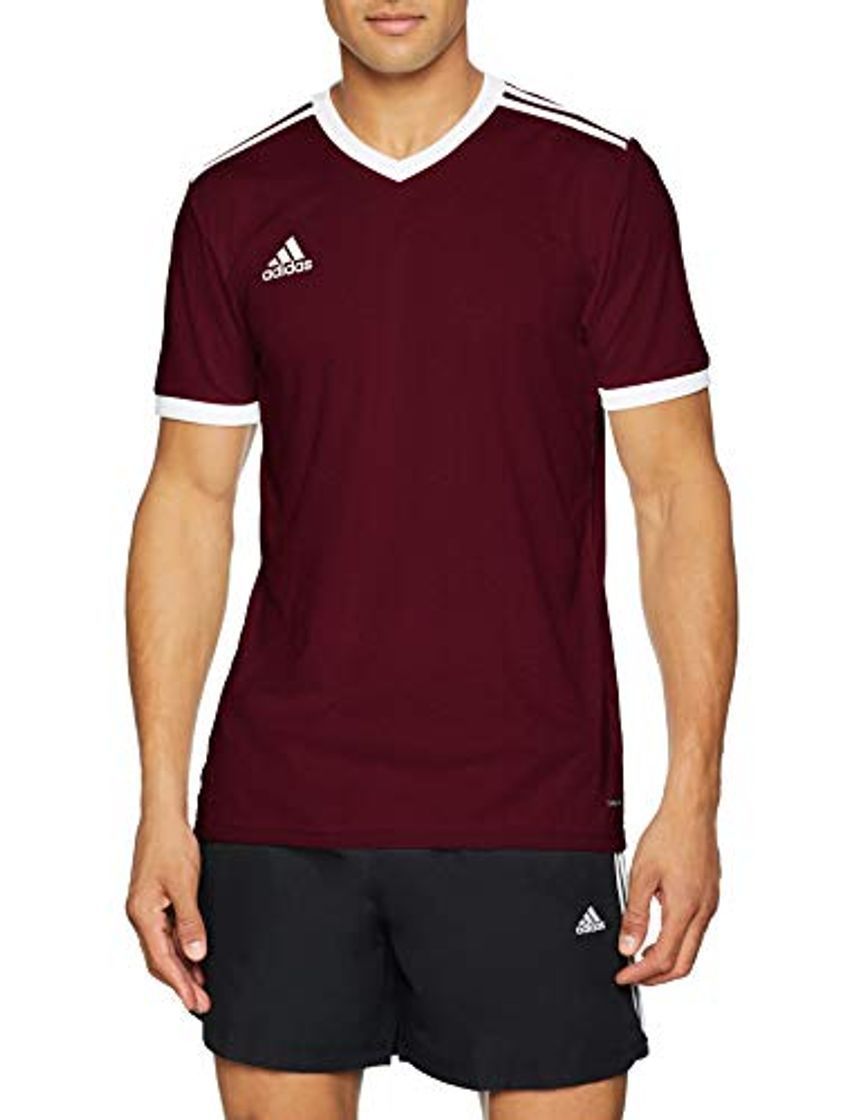 Social adidas Tabela 18 JSY Camiseta de Manga Corta, Hombre, Maroon