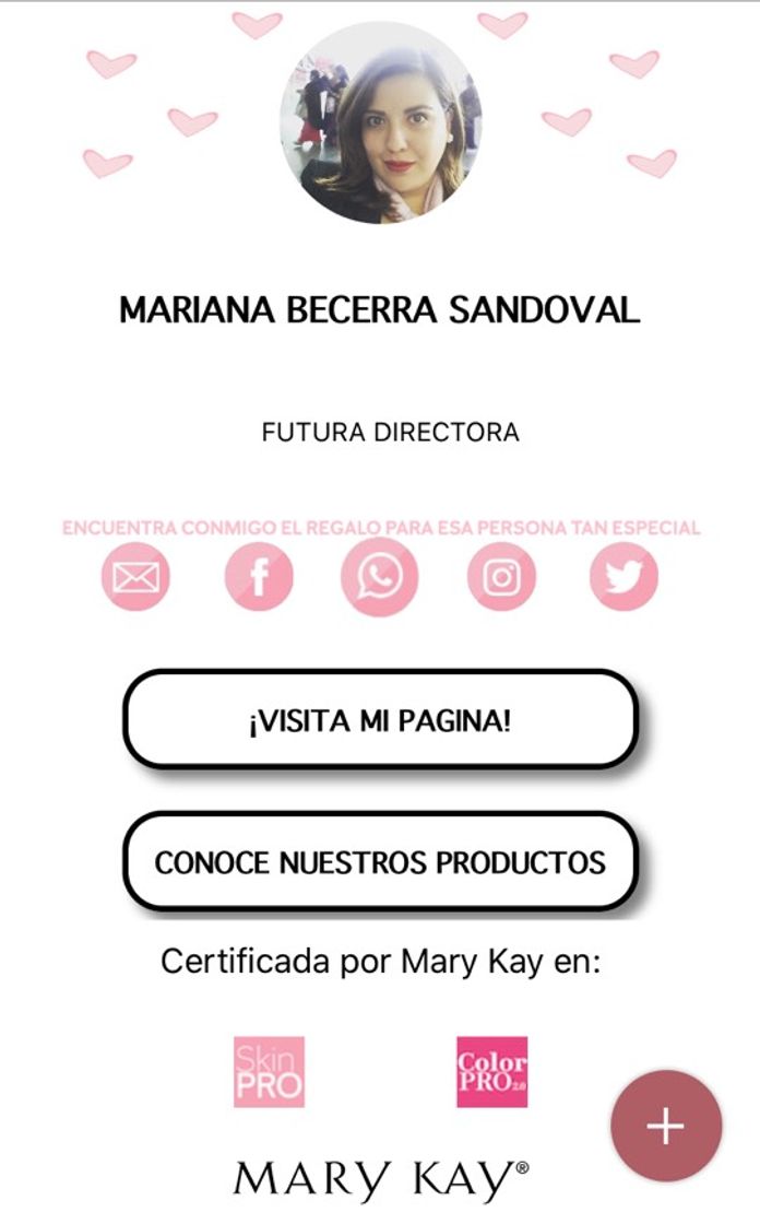 Social La página de Mary Kay donde podrás ver los productos 
