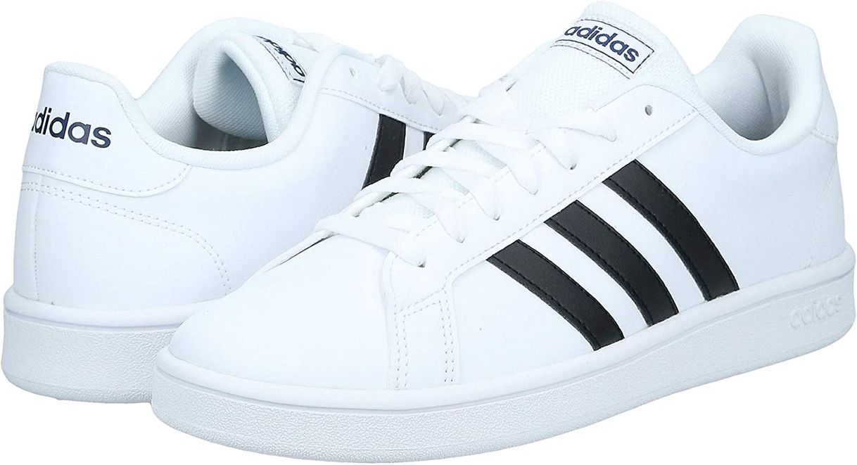 Moda adidas Grand Court Base, Zapatos de Tenis para Hombre, Ftwbla Negbás Azuosc,