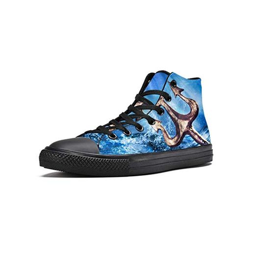 TIZORAX Poseidon's Trident in The Sea High Top Zapatillas para mujer adolescente