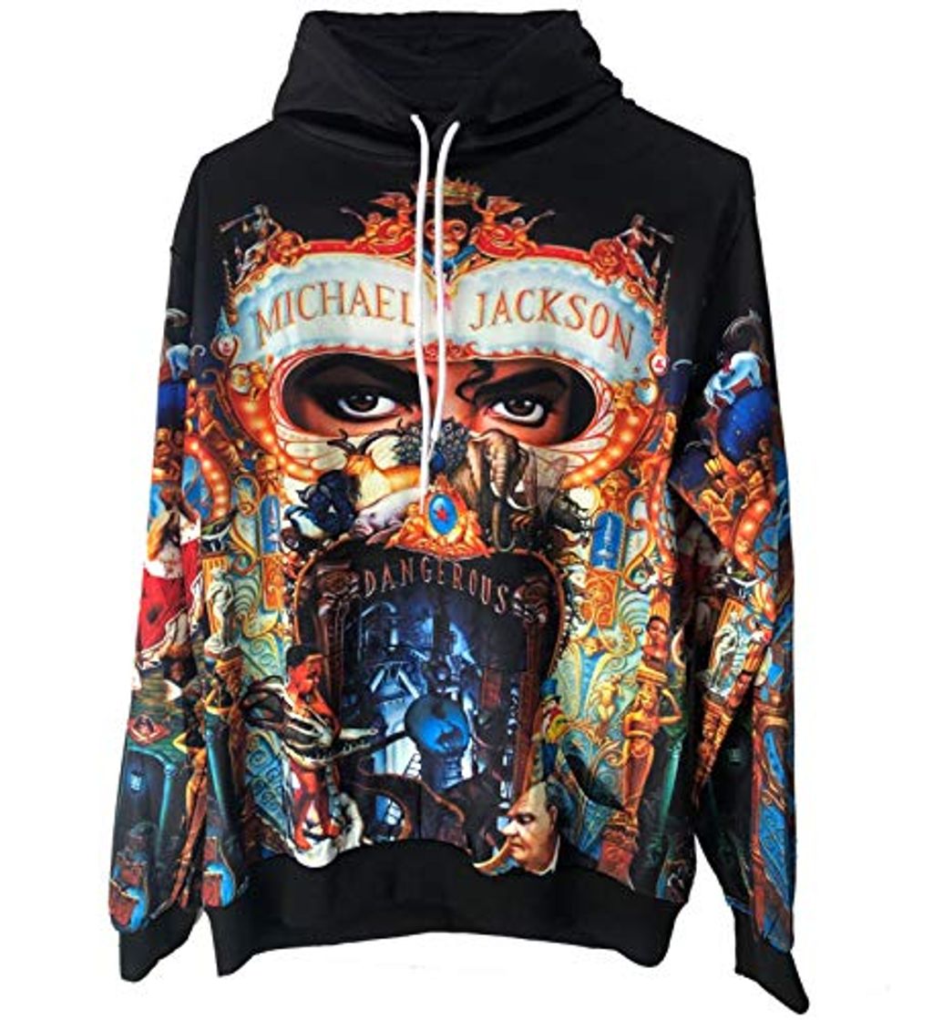 Moda Sudaderas con Capucha peligrosas de Michael Jackson Sudadera con Estampado 3D Tops