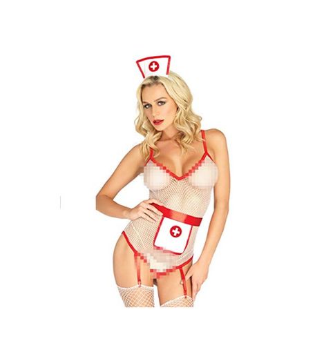 SxyBox Picardias Mujer Sexy Disfraz Enfermera Colegiala Cosplay Lenceria Erotica Ropa Interior Conjuntos Club Mini Vestidos para Navidad Halloween