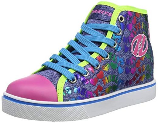 Heelys Veloz, Zapatillas Altas para Niñas, Multicolor