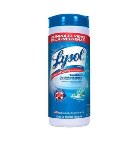 Toallitas desinfectantes lysol 