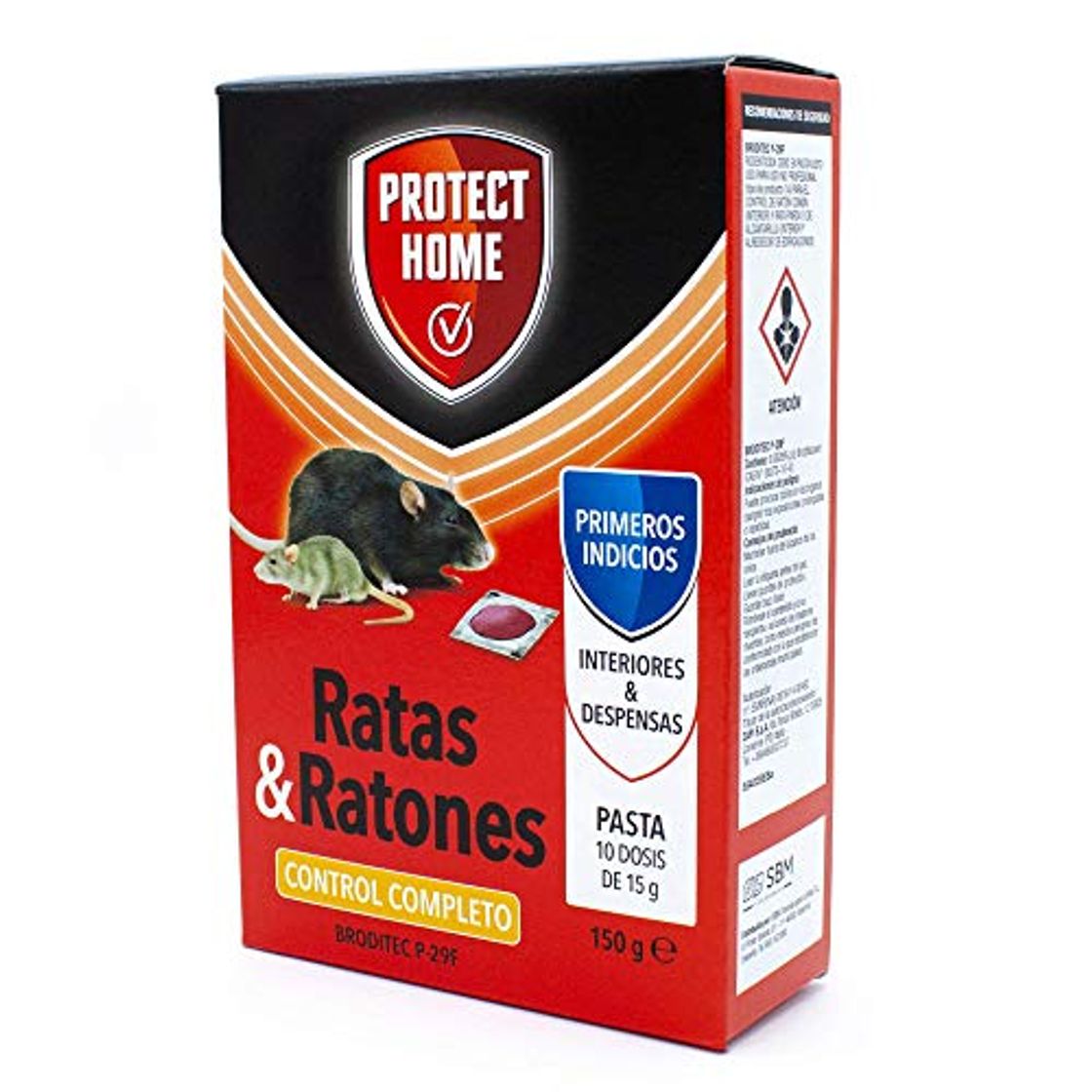 Product Protect Home Raticida en Pasta de Alta eficacia y atracción, Interior y