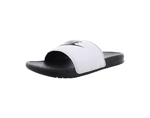 Nike Benassi JDI, Chanclas Unisex Adulto, Blanco