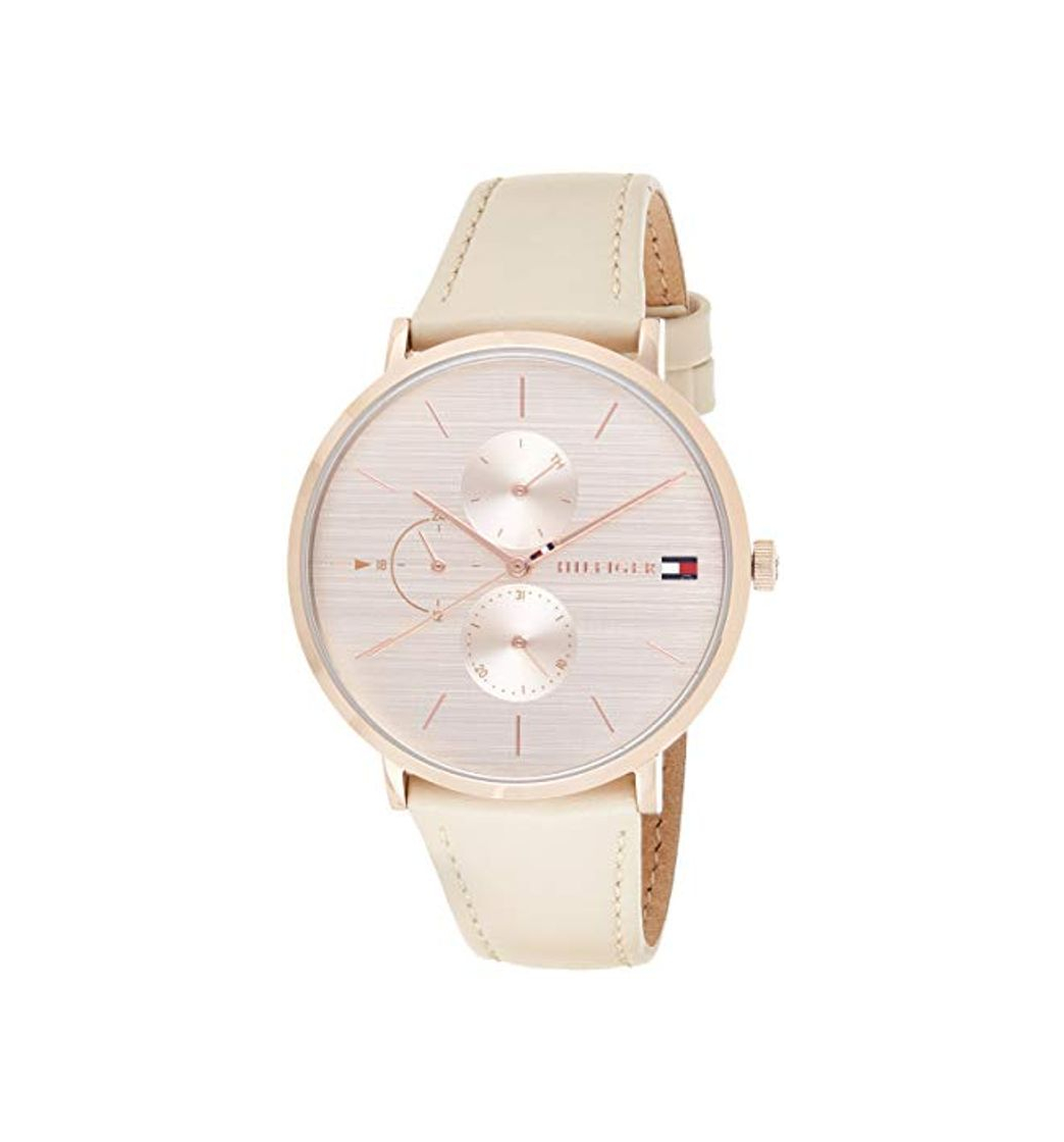 Fashion Tommy Hilfiger Reloj Multiesfera para Mujer de Cuarzo con Correa en Cuero 1781948