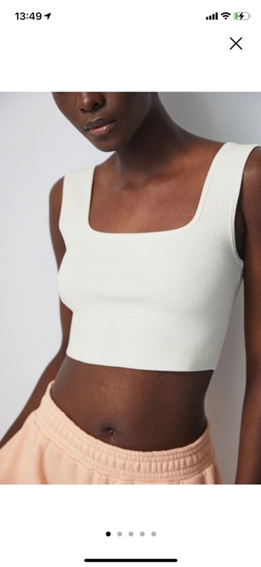 Moda Top cropped - Blanco - MUJER | H&M ES