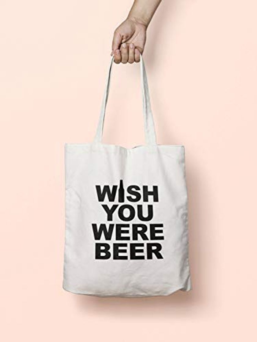 Moda Wish You was - Bolsa de cerveza con asas largas